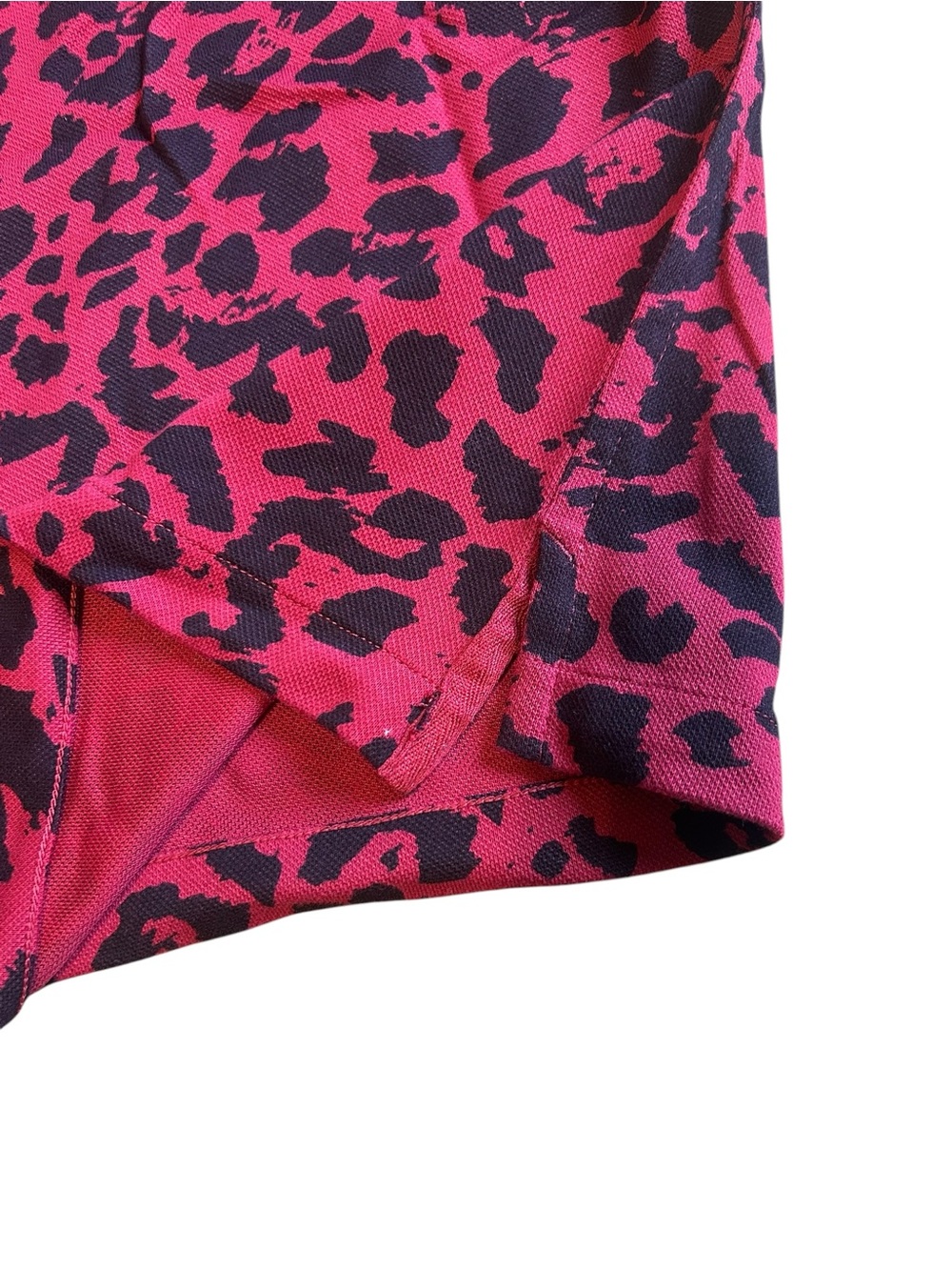 Nike Dri-FIT Leopard Print Cropped Loose Fit Golf Polo S - Picture 11 of 12